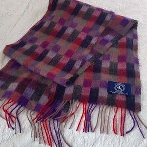 Women's lambs wool Irish checkered scarf